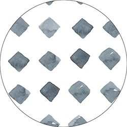Bonateks, Tappetino per mouse rotondo con stampa digitale, base antiscivolo, per ufficio e casa, diametro: 22 cm