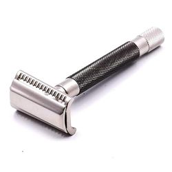 Parker Semi Slant Safety Razor Satin Graphite Finish, 70 ml