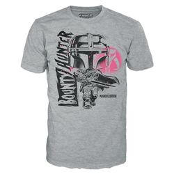 Funko Boxed tee: The Mandalorian - Mando - Large - (L) - Star Wars Mandalorian - Camiseta, Franela - Ropa - Idea Manga Corta para Adultos Hombres y Mujeres- Mercancia Oficial