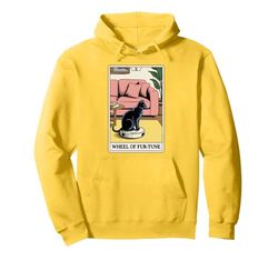 Wheel of Fur-Tune Tarot Card Cat Robot Aspirador Cat Sudadera con Capucha