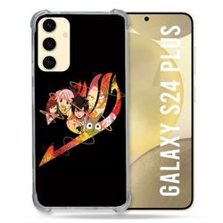 Cokitec Cover rinforzata per Samsung Galaxy S24 Plus Manga Fairy Tail Logo Nero