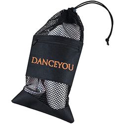 DANCEYOU Fickdans skor nätväska med toffelspets dragsko för flickor och kvinnor