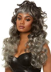 Leg Avenue Femme Long Curly Wispy Bang wig Perruque Longue frisée frisée, Taille Unique
