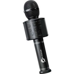 N-GEAR S10, Microfono per karaoke, Senza fili, Bluetooth, Nero, 10 W, Batteria/USB