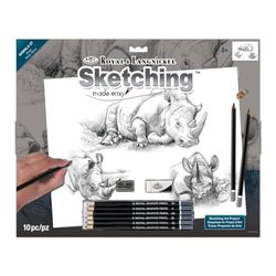 Royal & Langnickel SKBNL-3 Le croquis en toute simplicité 11"x 15" Rhinocéros