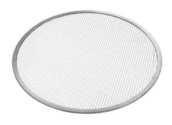 HENDI Base Bandeja Rejilla Malla Pizza, Rejilla redonda para hornear pizzas uniformemente, más crujientes, Bandeja redonda de malla para pizzas, horno, Diámetro 330 mm, Aluminio