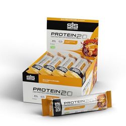 Science In Sport Protein 20 Bars, High Protein, Low Sugar, Chocolate-Coated Protein Snack, Salted Caramel Flavour, 12 Protein Bars