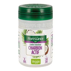 Floressance - Gélule végétale Charbon actif - Confort intestinal - Vegan - Cure de 30 jours