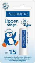 PEADIPROTECT cuidado labial SPF 15 (4,7g), cuidado labial con extracto de mango protege y cuida intensamente fórmula vegana sin cera de abejas con manteca de karité sin perfume y sin microplásticos