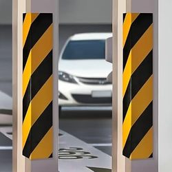 NICOMAN Car Foam Bumpers Protectors for Garage, 2 PC Wall Guard Bumper Protector Self-adhesive Corner Guards with Yellow and Black Colour, Safety Warning Foam Bumper Pad to Protect Your Car in Garage