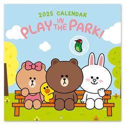 Grupo Erik Wall Calendar 2025 - Line Frends | 12" x 12" Square Calendar 2025, Wall Planner 2025, Family Planner Calendar 2025 | Cute Calendar 2025, Cute Gifts