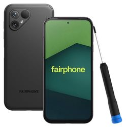 Fairphone 5 5G Smartphone sostenible (Pantalla de 6,46", cámara Dual de 50 MP, 8 GB/256 GB, 4200 mAh, Android 14) Incl. Destornillador iFixit, Negro Mate