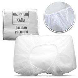 XARA Wegwerp-lakens van TNT, 80 x 210 cm, 20 g, wegwerplakens voor massagestoel, opvouwbaar, 100% recyclebaar, vloeistofafstotend