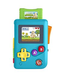 Fisher-Price Jouet éducatif Ma Première Console de Jeu Rires et Éveil avec Musique et lumières pour Nouveau-nés et bébés, Version: Anglais, UK; Italien; Portuguese; Espagnol, Castillan, HHX12