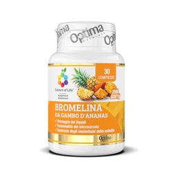 Broméline de la tige d'ananas 2500 GDU - Sans gluten et végétalien - 30 comprimés