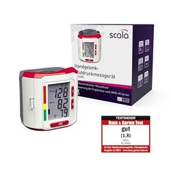 scala SC 6400 Tensiomètre au Poignet, Rouge, Blanc