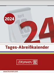 BRUNNEN Daily calendar 2024, 1 page = 1 day, 53.6 x 71 mm, slot width 22 mm, white