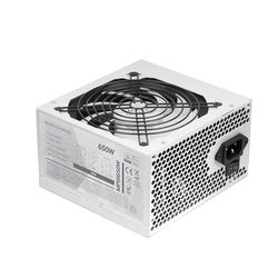 Mars Gaming MPIII650, Alimentation PC ATX 650W, Garantie 5 Ans, Efficacité 85%, Système Digital APFC, Ventilateur 120mm AI-RPM FDB, Technologies DC-DC et SMD, Câbles Plats Extra-Longs, Blanc