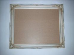 IVORY Shabby Chic Antique Style Rectangular Poster PICTURE FRAME complete with Premium Quality Pilkington's Glass - Glass Size: 16 inches x 20 inches (40cm x 50cm)