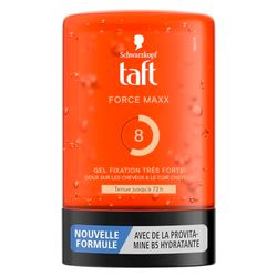 Schwarzkopf - Taft - Gel Tube Coiffant - Gel Force Maxx - Tenue j'usqu'à 72H - Fixation Très Forte - Doux sur les cheveux - Tenue longue durée - Sans Effet Collant - Formule Provitamine B5-300 ml