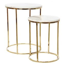 DKD Home Decor Set met 2 tafels, standaard