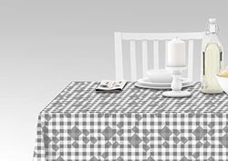 Doge Milano Nappe avec impression numérique, 100% Made in Italy Nappe antidérapante pour salle à manger, lavable et antitache, Maiolica - modèle Ryan, cm 180x140