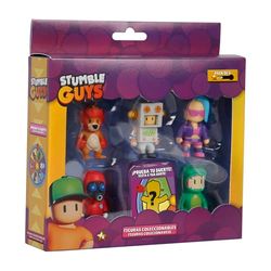 Bizak Stumble Guys Pack de 6 Figuras de acción épicas, Personajes para coleccionar, Licencia Oficial del Videojuego de derribos, Adultos Fans y niños y niñas +8 años (64112260-2)