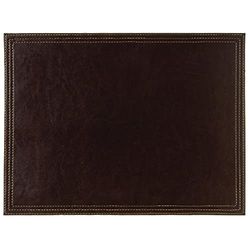 Unbekannt ce298 bordstabletter av konstläder, brun, 400 x 300 mm