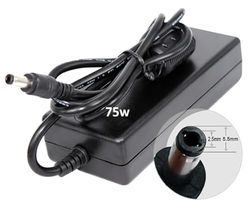 Cargador - alimentador para portátil, 75W, 19V, 3.95A, con Conector de 5.5 mm x 2.5 mm, Ideal para Modelos Toshiba.