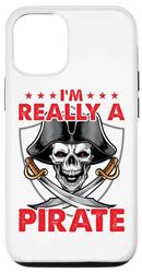 Carcasa para iPhone 12/12 Pro I'm Really A Pirate Muleta Silla de Ruedas Amputación