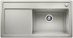 BLANCO 521230 ZENAR XL 6 S, lavello da cucina, SILGRANIT PuraDur, grigio perla, con tagliere in vetro, 60 cm Unterschrank-DampfgarPlus