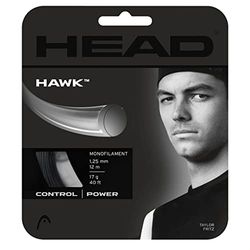 HEAD Hawk Cordage Pur Raquette Adulte Unisexe, Noir, 17