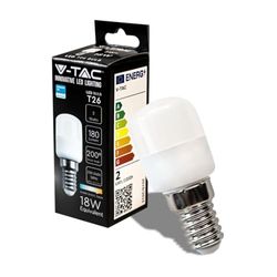 V-TAC Ampoule LED pour Réfrigérateur et Lampes - E14-2W - 180 Lumen - Petites ampoules LED T26 pour une efficacité maximale et une économie d'énergie - Blanc Chaud 3000K VT-202