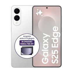 Samsung Galaxy S25 Edge, Smartphone AI, 3 anni di Garanzia del produttore, Display 6.7'' QHD+ Dynamic AMOLED 2X, Fotocamera 200MP, RAM 12GB, 512GB, 3.900 mAh, Titanium Silver [Versione italiana]