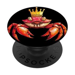 Beach Royalty comienza con este divertido disfraz de cangrejo PopSockets PopGrip Adhesivo