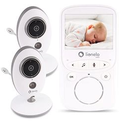 lionelo Babyline 5.1 babyphone, Video Moniteur bébé sans Fil Jusqu’à 300 m, Deux caméras Communication bidirectionnelle, Mode Nuit, système d'alarme et Notifications
