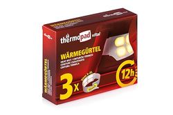THERMOPAD warmtegordel GR. S-XL (stretch/klittenband) – het origineel: 3 x warmtegordel voor 12 uur warmte, direct te gebruiken warmtegordel met extra warme warmtecellen, wegwerp nierwarmer/rugwarmer
