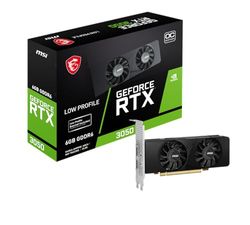 MSI GeForce RTX 3050 LP 6G OC Scheda Grafica Low Profile (6GB GDDR6 / PCI Express 4.0 / 1492 MHz / Risoluzione 7680x4320)