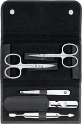 Zwilling 97458-004-0 Classic Inox Portafoglio in Pelle di Vacchetta con Chiusura 5-Pezzi Set, Nero