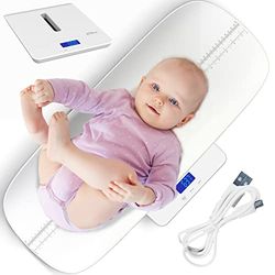Avec Maman AM05 Elektronische babyweegschaal, digitale weegschaal voor baby's en volwassenen tot 100 kg, grote capaciteit en tarra-functie, inclusief zachte hoes, ideaal voor premature baby's, nieuw