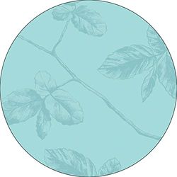 Bonateks, Round Digital Printed Mouse Pad, Non-Slip Base, for Office and Home, Diameter:22cm