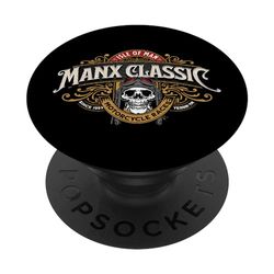 Isola di Man Manx Gare Motociclistiche Grand Biker Classic Race PopSockets PopGrip Adesivo