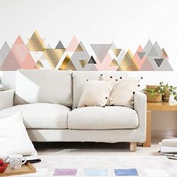 Stickers muraux - Décoration Chambre Salon - Autocollant Sticker Mural géant Montagnes scandinaves OURAL - 50x75cm