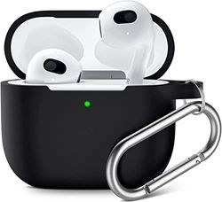 Joysong Funda Compatible con AirPods de 3ª generación 2021, Funda Protectora de Silicona Totalmente fundida, absorción de Golpes para Apple AirPods 3, con Llavero