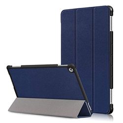 Funda Huawei Mediapad M5 Lite, Funda Plegable para Tablet Huawei Mediapad M5 Lite, Funda magnética antiarañazos, Funda con función lápiz (Azul)