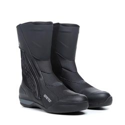 TCX - Airtech 3 GTX, Botas de Moto para Hombre, Botas de Moto Impermeables con Membrana Gore-Tex, Parte Superior de Tejido Transpirable y Microfibra, Cierre de Cremallera y Velcro, Negro