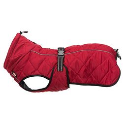 TRIXIE - Cappotto Minot TR-67986, taglia M (50 cm), circonferenza collo max. 45 cm, colore rosso