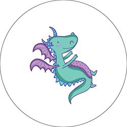 Bonateks, Round Digital Printed Mouse Pad, Non-Slip Base, for Office and Home, Diameter:22cm