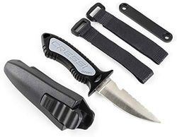 Cressi RC559400 Coltello Subacqueo, Nero, Taglia Unica