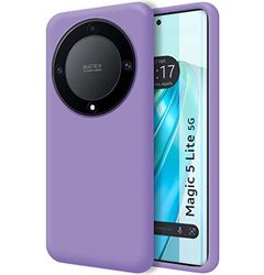 Funda Silicona Líquida Ultra Suave para Huawei Honor Magic 5 Lite 5G Color Morada